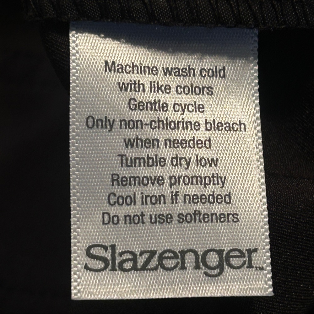 Slazenger Golf Shorts Black 5” inseam size 8 NWOT - Picture 5 of 5